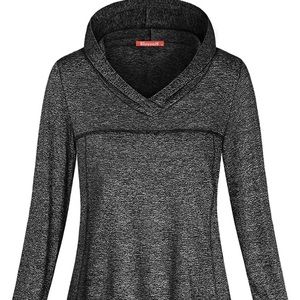 Hooded workout sweatshirt size L